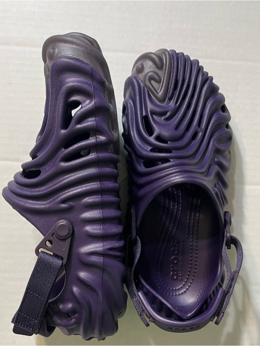 NEW! Crocs Pollex Clog X Salehe Bembury Men Sz m9/w11 Purple Ube Limited USA Sel - Picture 2 of 4